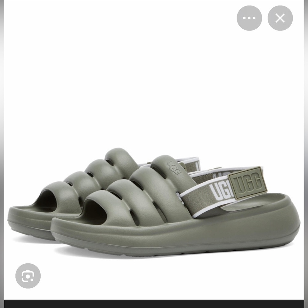 UGG Womens Sport Yeah slide sandals in Moss green